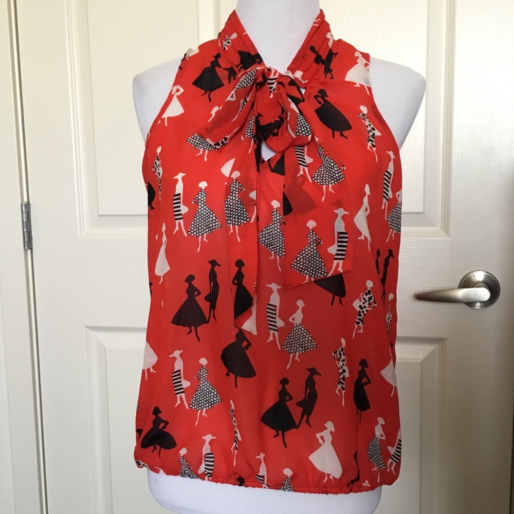 Sheer Banana Republic Fashionista Top